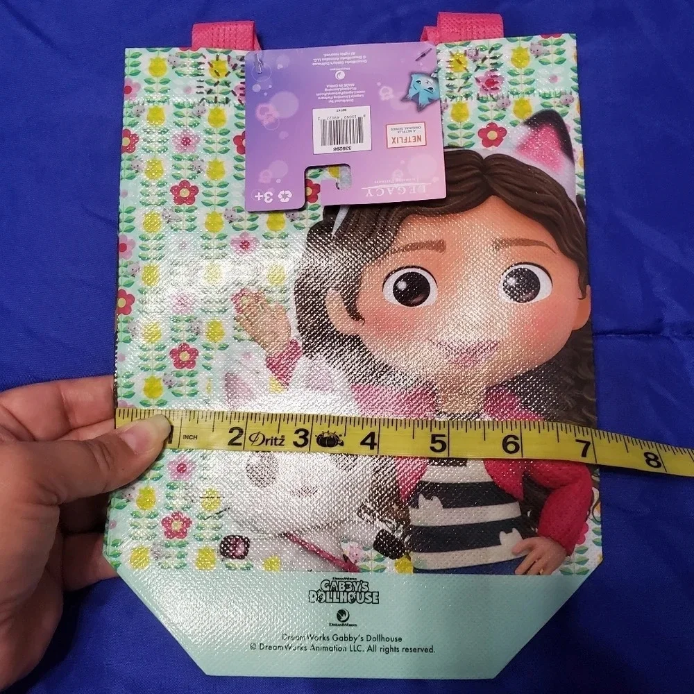 Netflix Gabby's Dollhouse Play Tote Bags Reusable Kids Girls Bundle of 2